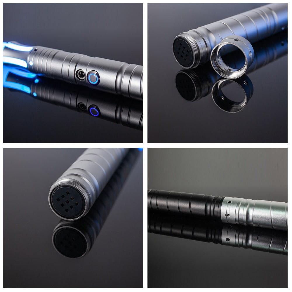 RGB Metal Laser Sword Saber | Sound Effect Light Stick | 14-Color Changes