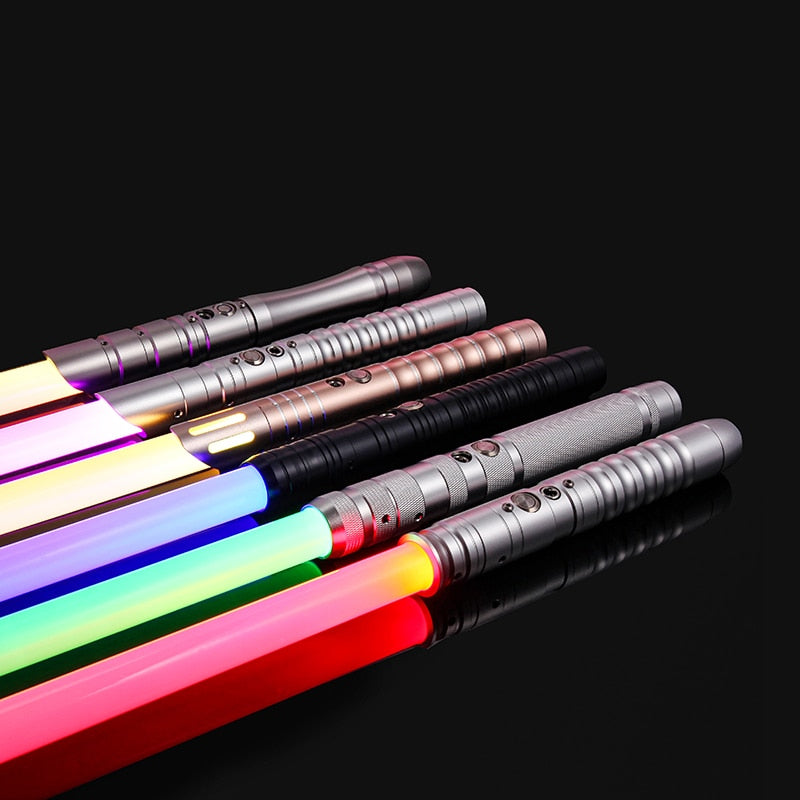 RGB Metal Laser Sword Saber | Sound Effect Light Stick | 14-Color Changes